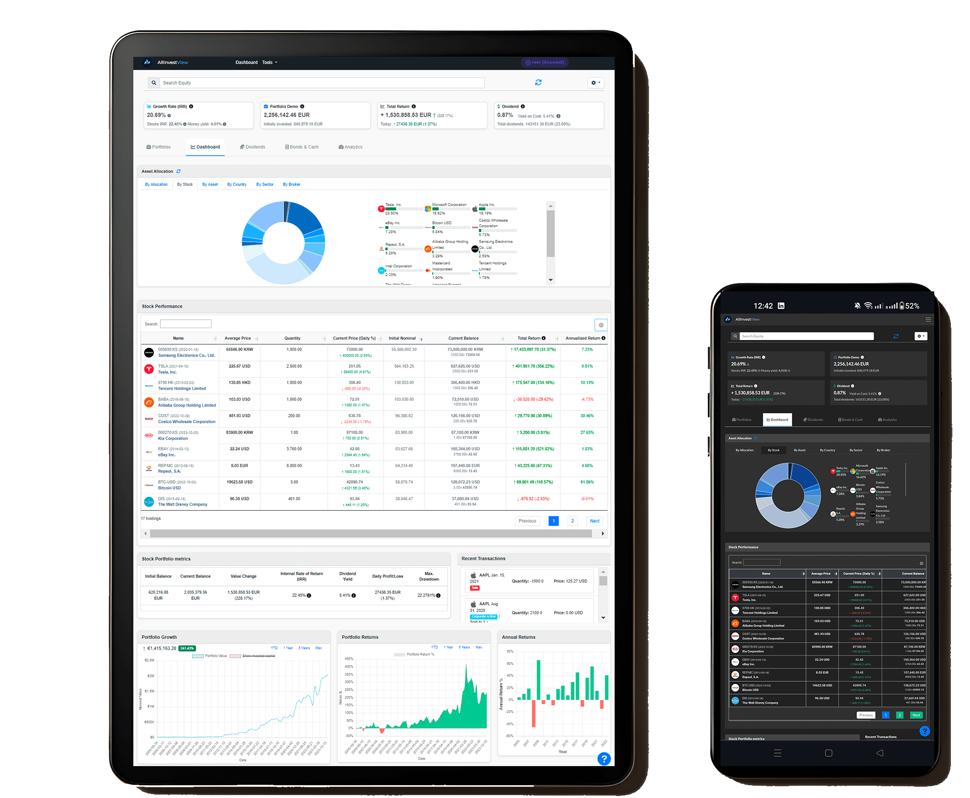AIV - AllInvestView Dashboard investment tracker